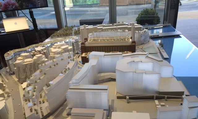 Vue maquette projet Battersea