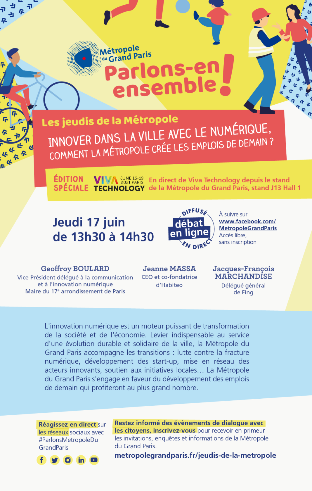 Jeudi de la Métropole - Innover dans la ville avec le numérique - VivaTech Jeudi de la Métropole